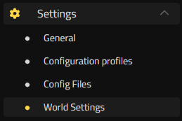 Nitrado Hytale World Settings