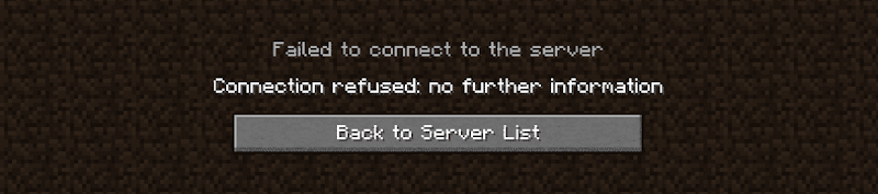 Guía del error Connection Refused en Minecraft