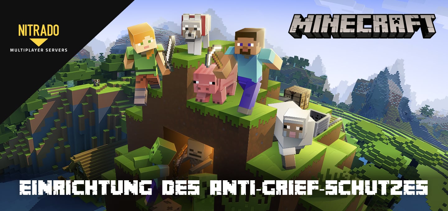 So richtest du den Anti-Grief-Schutz auf einem Minecraft Server ein