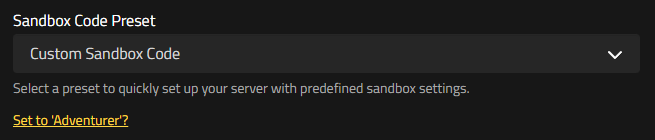 Nitrado 7 Days to Die Custom Sandbox Code