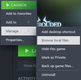 Enshrouded Browse Local Files
