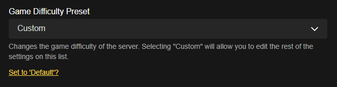 Nitrado Enshrouded Custom Difficulty