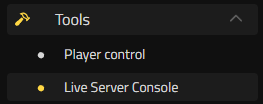 Nitrado Live Server Console