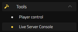 Console serveur en direct Nitrado