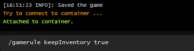 Nitrado Minecraft KeepInventory Command