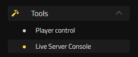 Nitrado Live Server Console