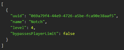 Nitrado Minecraft OP Level Config File