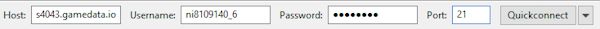 FileZilla FTP Login