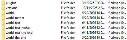 FTP Minecraft World Files