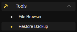 Nitrado Backup wiederherstellen