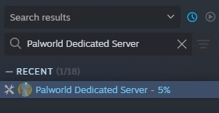 Descarga de Palworld Dedicated Server