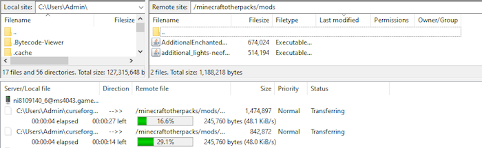 Nitrado Upload Mods