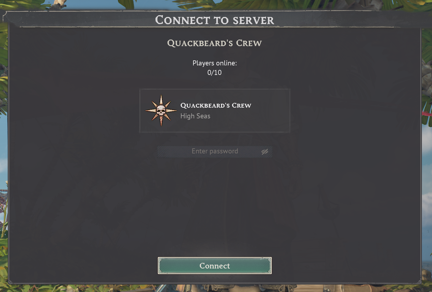 Fenêtre de Serveur Windrose - Rejoindre le Serveur