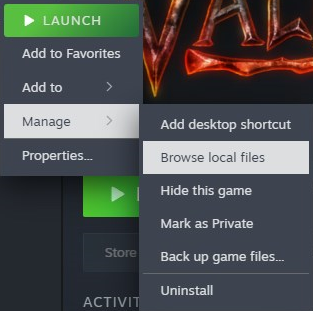 Steam Valheim Lokale Dateien durchsuchen