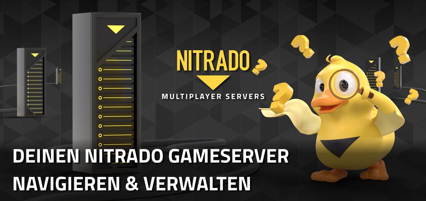 Deinen Nitrado Server navigieren und verwalten