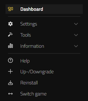 Nitrado Game Server Web Interface Overview