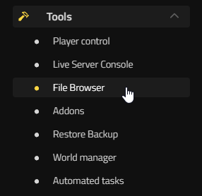 Apri il File Browser