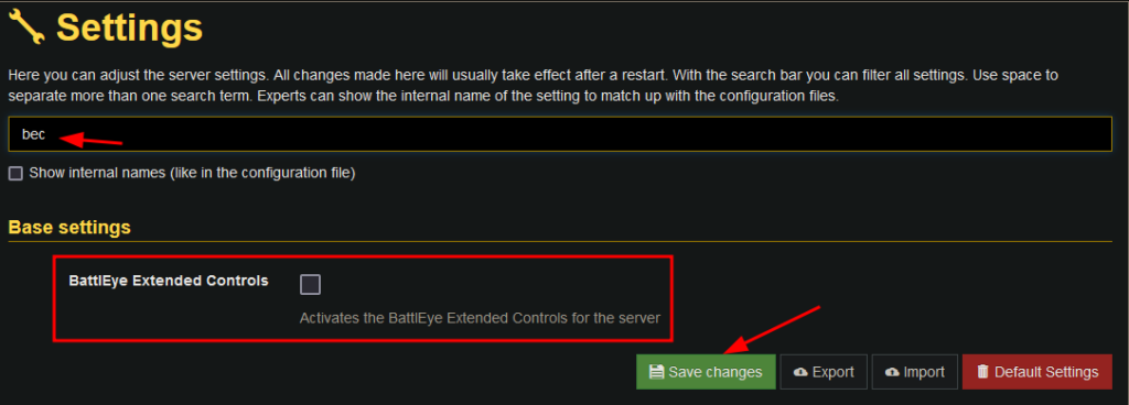 BEC (Battleye Extended Controls) | NITRADO