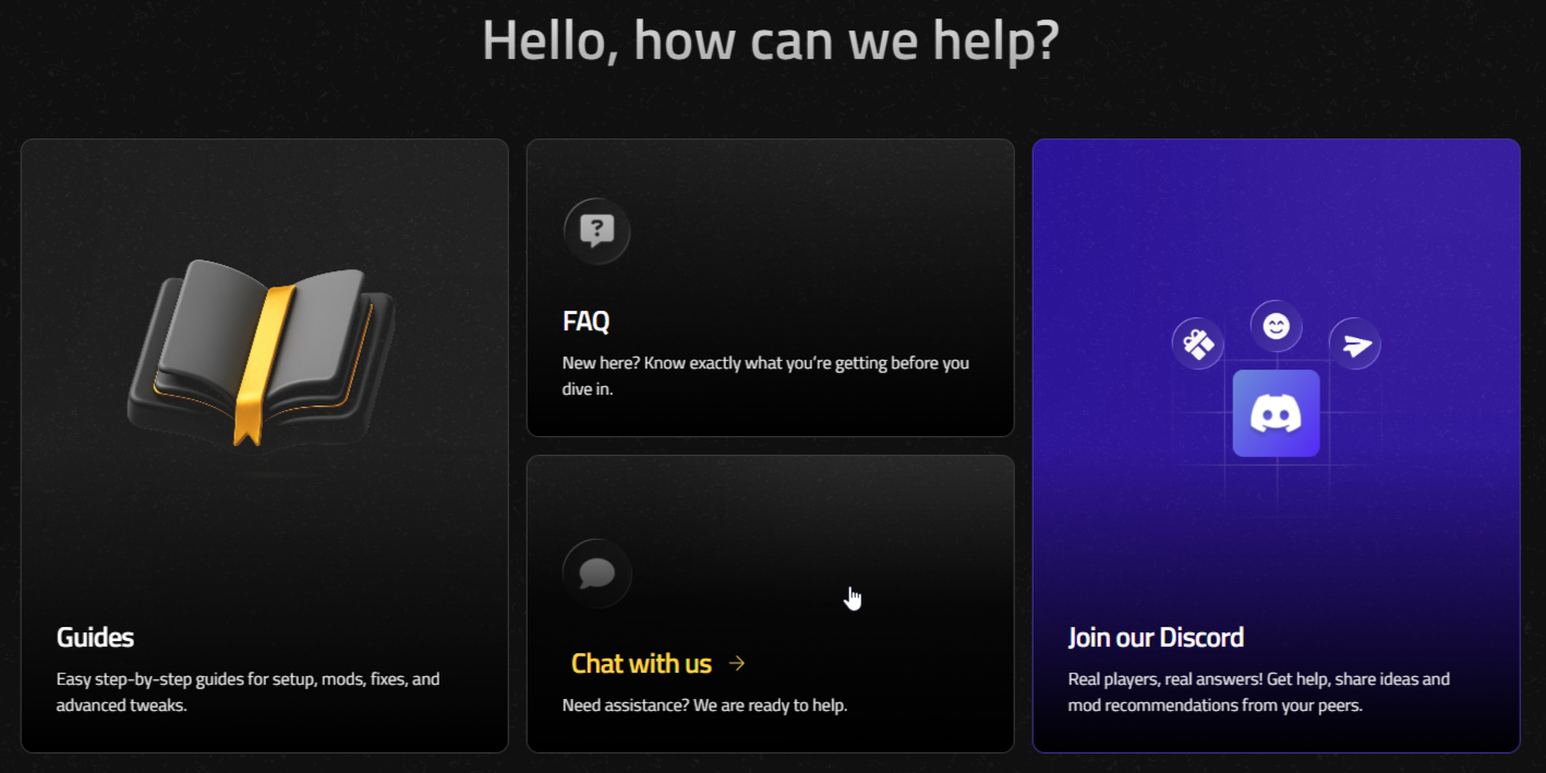 Change Nitrado Server Location - Open up Support Chat