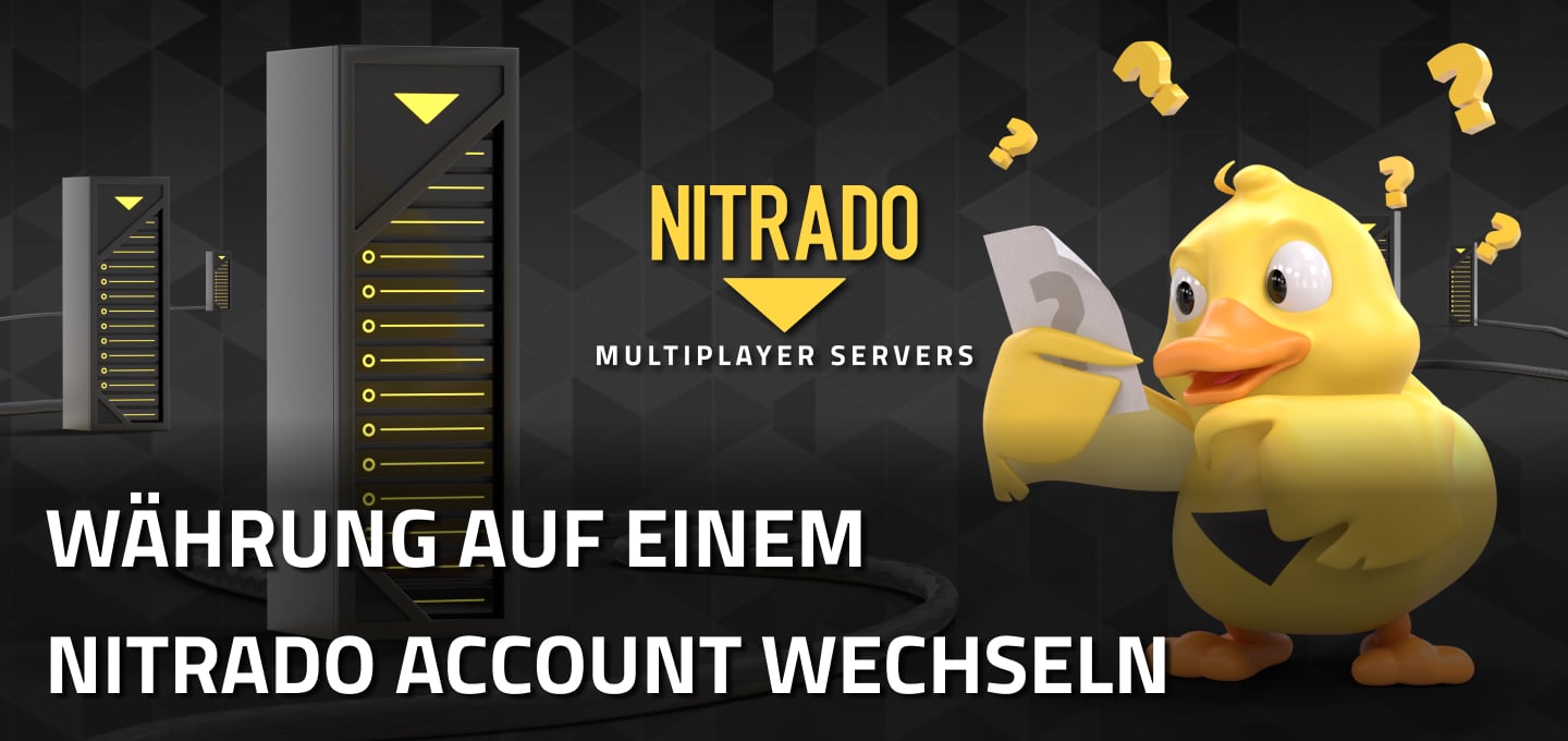 Währung im Nitrado Account ändern