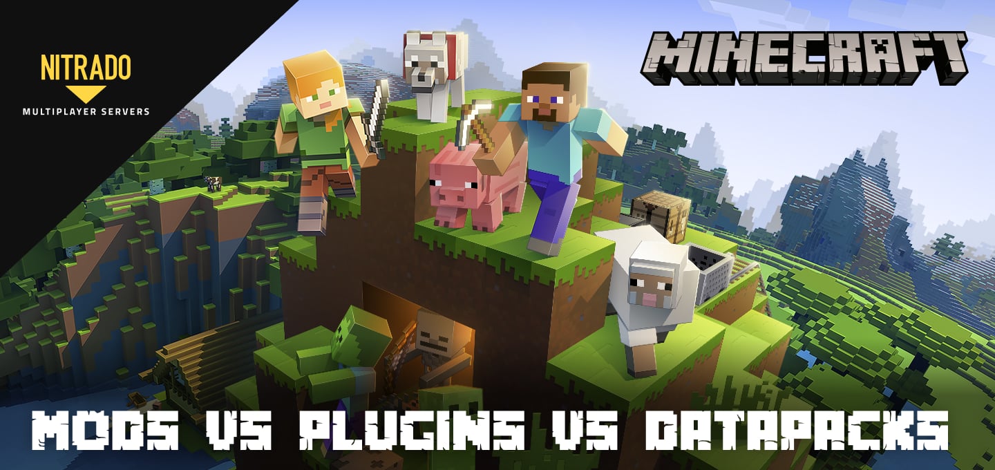 Minecraft – Mods vs. Plugins vs. Datapacks