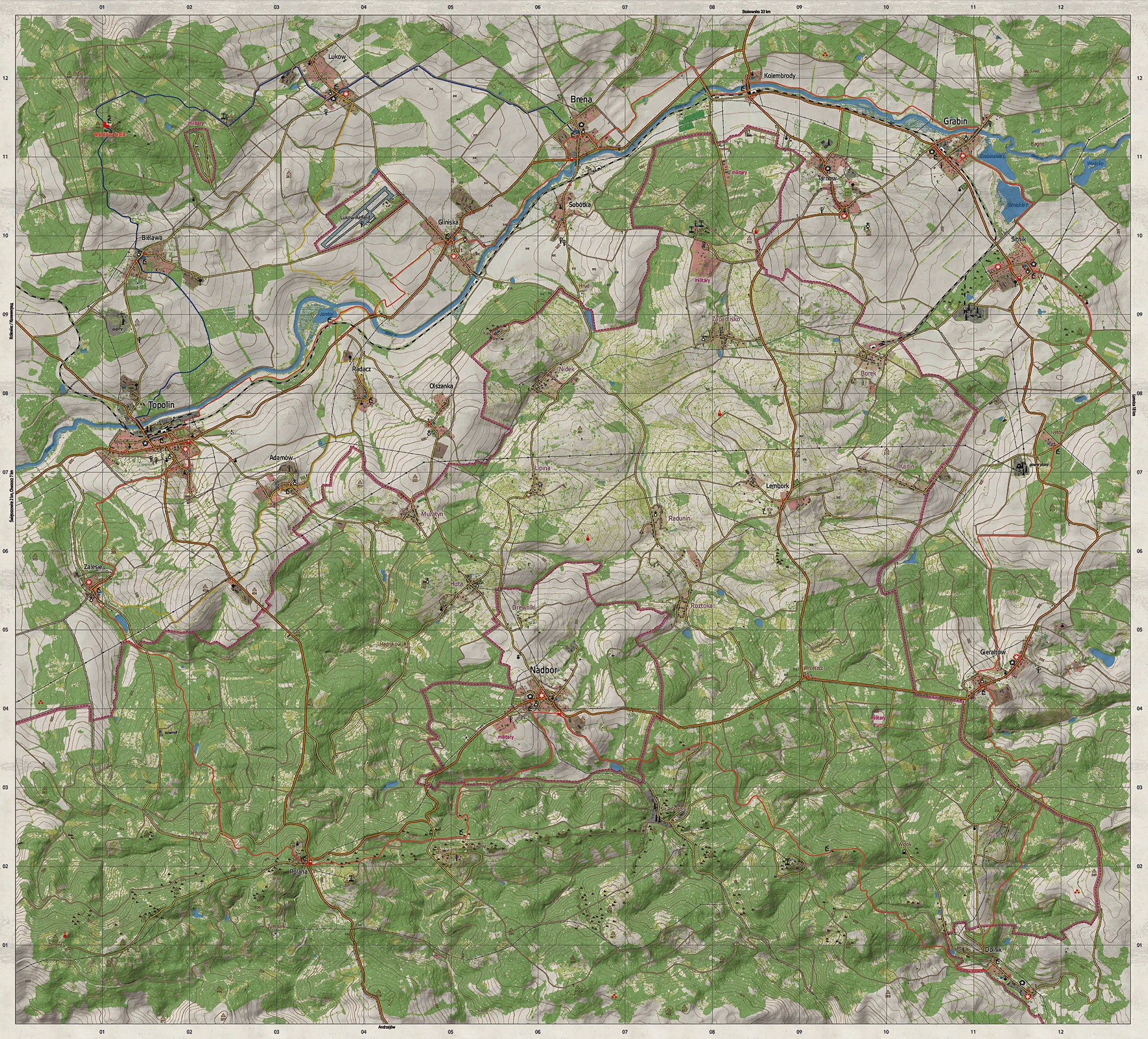 Aperçu de la carte DayZ Livonia