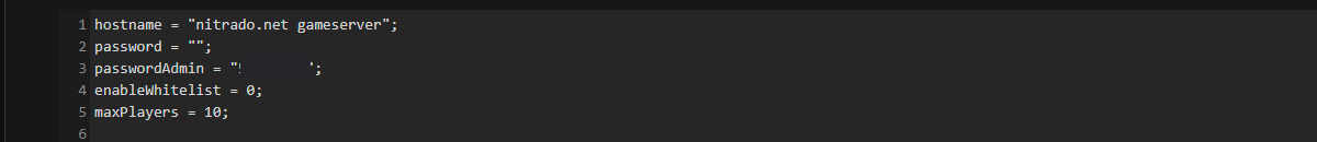 serverDZ.cfg zeigt die Zeile enableWhitelist