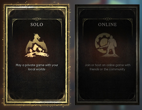Solo-Spiel starten